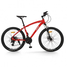 ZTIANR Mountainbike ZTIANR 24 „26" Mountain Fahrrad, 24 / 27 Geschwindigkeit Mountainbike Erwachsener Doppelscheibenbremse Geschwindigkeit Fahrrad, Rot, 26 inch 27 Speed