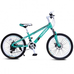 ZTIANR Mountainbike ZTIANR Berg Fahrrad, 20 / 22 Zoll Männliche Und Weibliche Variabler Geschwindigkeit Kinderfahrrad Fahrrad Banner Rad Student Mountainbike, Grün, 20 inches