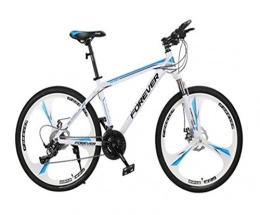 ZYHZP Mountainbike ZYHZP Fahrrad Mnner Geschwindigkeit ndern Erwachsener Frauen Fahrrad Mountainbike (Color : White Blue, Size : 24 Speed)