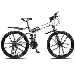 AINY Zusammenklappbare Mountainbike 20Inches Leichte Legierung Folding Stadt Fahrrad Adult Student Auto Fahrrad Leichte Aluminium-Stoßdämpfung Faltbare Mountainbike MTB Fahrrad-Doppelscheibenbremse