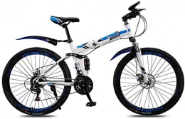 DALUXE Zusammenklappbare Mountainbike DALUXE Rennrad Mode Mountainbike 24 Geschwindigkeit Folding Stdtische Bahn-Fahrrad 24-Zoll-Shift-mnnliche Weibliche Studenten Dual Stodmpfer Disc Stodm. Doppel Erwachsener Und