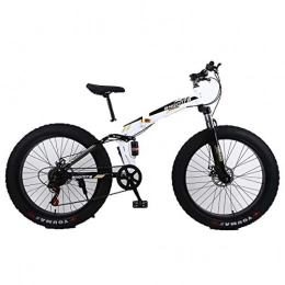 Dapang Zusammenklappbare Mountainbike Dapang 26"Alloy Folding Mountain Bike 27 Speed Dual Suspension 4.0Inch Fat Reifen Radfahren Auf Schnee, Berge, Straßen, Strände, Etc, 5