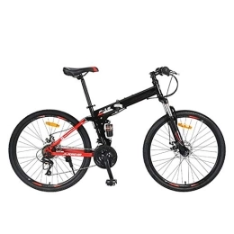 DULPLAY Fahrräder DULPLAY Klappbares Mountainbike, Rahmen aus Legierung, Straßenräder, 24 Gänge, 26 Zoll (66 cm), für Herren, Studenten B 24 Geschwindigkeiten, 26 Zoll