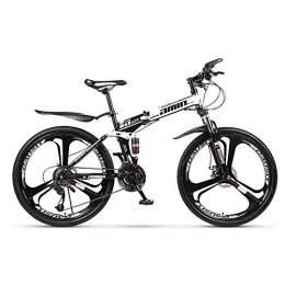 DYB Zusammenklappbare Mountainbike DYB 26-Zoll-Rennrad, 30-Gang-Bikes Rahmen aus hochkohlenstoffhaltigem Stahl Faltbares Mountainbike mit Variabler Geschwindigkeit und doppelter Stoßdämpfung für Männer im Freien