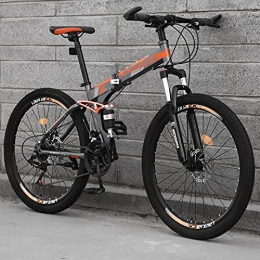 KaO0YaN Fahrräder Faltfahrräder, Rahmen Mit Hohem Kohlenstoffstahl Für Erwachsene Variable Mountainbike Rennradfahrräder, Mens / Womens Light Bikes Und Youth Road Racing, 26-Zoll-Räder-Sperren_21. Geschwindigkeit