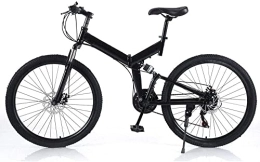 ZLYJ Fahrräder Faltrad für Erwachsene, 26 Zoll, Mountainbike, Faltrad, Rennrad, 21-Gang-Geländerad, Stadtrad, Faltrad aus Kohlenstoffstahl 26inch