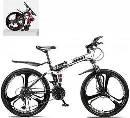 HongLianRiven Zusammenklappbare Mountainbike HongLianRiven BMX 24 Zoll Folding Mountain Bikes, High Carbon Stahlrahmen Doppelstodmpfung Variable, All Terrain Schnell Faltbare Erwachsener Off-Road-Fahrrad 6-24 (Color : D, Size : 30 Speed)