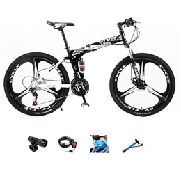 Autopeck Fahrräder Klapprad Folding Bikes High-Carbon Mountainbike 21 Gang-doppelscheibenbremse 26 Zoll Rder Suspension Gabel 3 Cutter Rad Outdoor Radfahren