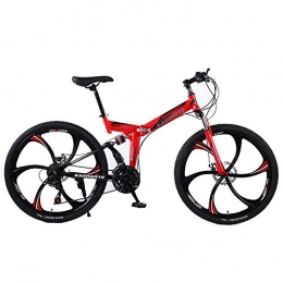 LIU Fahrräder liu 21 Geschwindigkeit Fahrrad, 24 / 26 Zoll klappbare Mountainbike Bremse Lady Bike 6 Messerrad und Speichenrad Klapprad, 24inch21speed