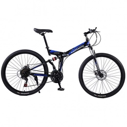 LIU Zusammenklappbare Mountainbike liu 24 / 26-Zoll-Mountainbike Frau / Mann Fahrrad 21 / 24 / 27speed Folding Mountainbike Speichenrad / Messerrad Mountainbike Adult Bike, 24inch, 24speed