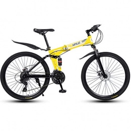 LIU Fahrräder liu Mountainbike 21 / 24 / 27Geschwindigkeit 26"Zoll Faltrad Rennrad Unisex Full Shockproof Frame Fahrrad vorne und hinten Mechaniker, 21speed