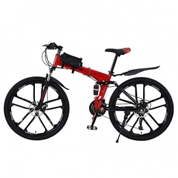 ZWHDS Fahrräder Robust 26 Zoll Mountainbike Stahl mit hohem Kohlenstoffgehalt Vollgefederte Bikes Stoßdämpfung Klapprad Foldfahrrad für Erwachsene