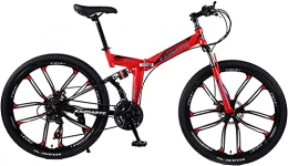 SHUI Fahrräder SHUI Mountainbike Faltrad, Rennrad, Mountainbike, 26" 24 Gang Doppelscheibenbremse Speichenräder Fahrrad 6