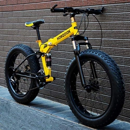 WJSW Fahrräder WJSW Fat Tire Mountainbike, Doppelscheibenbremse / Herren-Fahrradrahmen mit hohem Kohlenstoffgehalt, 26-Zoll-Strand-Schneemobilfahrrad, Aluminiumlegierungsräder