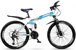 XIUYU Zusammenklappbare Mountainbike XIUYU Mountainbike 24-Gang Folding Road Beach Fahrrad 24-Zoll-Männliche und weibliche Studenten Shift-Doppel Stoßdämpfer Erwachsene Pendler Dual Disc Brakes Stadtbahn, Rot, 24"