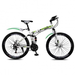 Xywh Zusammenklappbare Mountainbike Xywh Folding Mountainbike Fahrrad männlichen und weiblichen Erwachsenen mit Variabler Geschwindigkeit Doppelstoßdämpfung faltbar ultraleichte tragbare Offroad-Fahrrad Fahrrad