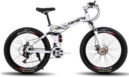 YAOJIA Fahrräder YAOJIA Herren Fahrrad Rennräder Faltender Mountainbike Mit 21 / 24 / 27 Geschwindigkeit Zur Auswahl |Dual Shock-absorbierende Off-Road-Stadt-Road-Bikes Für Unisex-Erwachsene, 26in Cross- & Trekkingräder