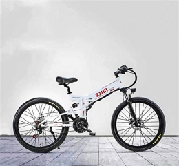 Fangfang Fahrräder Elektrofahrrad, 26 Zoll Adult Faltbarer elektrischer Mountainbike, 48V-Lithium-Batterie, Aluminium-Legierung Multi-Link Off-Road Elektro-Fahrrad, 21 Geschwindigkeit, Fahrrad (Color : B)