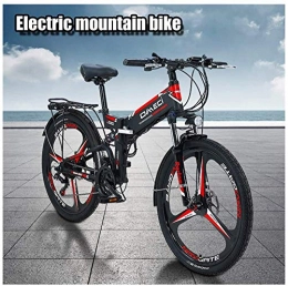 Fangfang Fahrräder Elektrofahrrad, 300W elektrisches Fahrrad Adult Electric Mountain Bike 48V 10AH Elektro-Fahrrad mit herausnehmbarer Lithium-Ionen-Batterie 21 Geschwindigkeit Gears Strand Schnee Fahrrad, Fahrrad