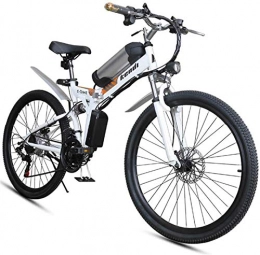 Fangfang Fahrräder Elektrofahrrad, Faltendes elektrisches Fahrrad, 26-Zoll-tragbares elektrisches Mountainbike Hohe Kohlenstoffstahlrahmen Doppelscheibenbremse mit vorderen LED-Licht Hybrid-Fahrrad 36V / 8Ah, Fahrrad