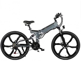 Fangfang Fahrräder Elektrofahrrad, Folding Electric Mountain Bike, 26 '' E-Bike E-Bike 21 Speed ​​Gear und DREI Arbeitsmodi.mit abnehmbarem 48V 10 / 12.8AH Lithium-Ionen-Akku 350W Motor, Fahrrad