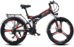 CASTOR Zusammenklappbares elektrisches Mountainbike Elektrofahrräder Schnelle elektrische Fahrräder für Erwachsene 26 "Electric Mountainbike, elektrisches Fahrrad für Erwachsene / Pendel mit 300W Motor, 48V 10Ah-Batterie, professionelle 21-Gang-Getrieb