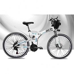 GOHHK Fahrräder GOHHK 48V elektrisches Mountainbike für Erwachsene Kinder, 26 Zoll faltbares E-Bike mit 4, 0 'Fat Tyres Speichenrädern Premium Full Suspension Travel Outdoor Bike