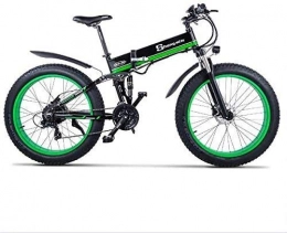 YAOJIA Zusammenklappbares elektrisches Mountainbike Herren fahrrad Rennräder 26 Zoll Faltbares E-Bike Für Erwachsene Männer Rennradfahren | Mit Abnehmbaren 48V 12.8AH Lithium-Lon Batterie 21-Gang Disc Brake Booster Hybrid Bikes Cross- & Trekkingräder