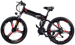 PIAOLING Zusammenklappbares elektrisches Mountainbike Leichtgewicht Electric Mountain Bike Folding Ebike 350W 48V Motor, LED-Anzeige Elektro-Fahrrad pendeln Ebike, 21 Geschwindigkeit Magnesium-Legierung Rim for Erwachsene, 120Kg Max Ladung, bewegliche le