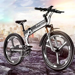 PIAOLING Zusammenklappbares elektrisches Mountainbike Leichtgewicht Electric Mountain Bikes, 26-Zoll-Aluminium-Legierung Folding Elektro-Bikes, 48V400V Soft-Schwanz Bikes, 12AH / 90Km Batterie-Lebensdauer, Worry-Free-Reisen for Männer und Frauen Bestands