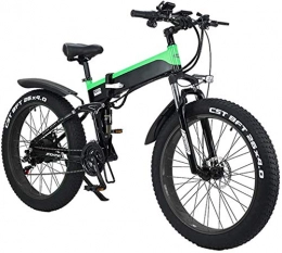 PIAOLING Zusammenklappbares elektrisches Mountainbike Leichtgewicht Elektro-Faltrad Fahrrad-Portable-justierbarer for Erwachsene, 26" Elektro-Fahrrad / pendeln Ebike faltbare mit 500W Motor, 48V 10Ah, 21 / 7 Speed ​​Transmission Gears for Radfahren Außen B