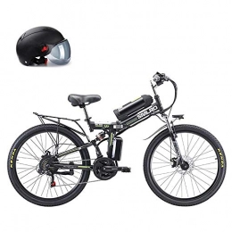 LZMXMYS Fahrräder LZMXMYS Elektrisches Fahrrad, 26" Power-Fahrrad mit Hilfs Folding, auswechselbarer Lithium-Batterie 48V 8AH, 350W Motor Straddling Leicht Kompakt, Folding Mountain Electric Bike (Color : Black)