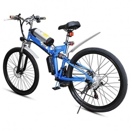 N&I Fahrräder N&I Electric Bike 26 Inches Folding Fat Tire Snow Bike 12Ah Li-Battery 21 Speed Beach Cruiser Mountain E-Bike