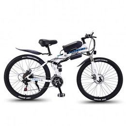 ZLZNX Fahrräder ZLZNX 26 '' Elektrofahrrad Faltbares Mountainbike füR Erwachsene 36v 350w 13ah Abnehmbare Lithium-Ionen-Batterie E-Bike Fat Tire Doppelscheibenbremsen Led-Licht, B, 13AH