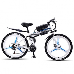 ZLZNX Fahrräder ZLZNX 26 '' Elektrofahrrad Faltbares Mountainbike füR Erwachsene 36v 350w 13ah Abnehmbare Lithium-Ionen-Batterie E-Bike Fat Tire Doppelscheibenbremsen Led-Licht, E, 10AH