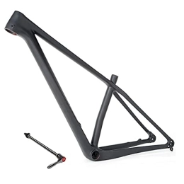 DFNBVDRR Parti di ricambio DFNBVDRR 27.5er Fibra di Carbonio Telaio per Mountain Bike 15", 17" ASSE Passante 142x12 Mm Telaio per Bicicletta MTB Freno A Disco BB92 Movimento Centrale (Color : Matte Black, Size : 27.5x15'')