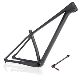 DFNBVDRR Parti di ricambio DFNBVDRR Telaio MTB in Carbonio 29er Fibra di Carbonio 15'' / 17'' / 19'' XC Boost Telaio per Bicicletta da Montagna Trail Freno A Disco ASSE Passante 142X12mm (Color : Matte Black, Size : 19x29IN)