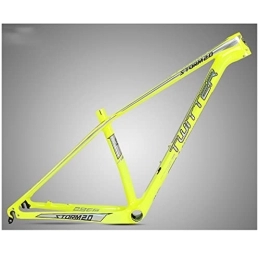 DFNBVDRR Cornici per Mountain Bike DFNBVDRR Telaio MTB in Carbonio 29er Telaio per Mountain Bike 15'' / 17'' / 19'' Telaio Bici da Corsa XC Freno A Disco Sgancio Rapido 135mm BB92 Percorso Interno (Color : Yellow, Size : 19x29'')