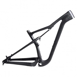 GONGJU Parti di ricambio GONGJU 29 * 2.3" Suspension T1000 Completa 29er MTB Mountain Carbonio della Bicicletta Frames 15 / 17 / 19", Glossy 142mm, 15 inch