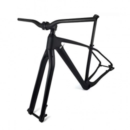 GONGJU Parti di ricambio GONGJU Full Carbon MTB della Bicicletta Frameset 27.5er 29er della Bici di Montagna del Carbonio Frame + Fork + Seaptost + STEM + Handlebar Set, 29er 19inch Matte