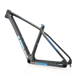 HIMALO Parti di ricambio HIMALO 27.5er Carbonio MTB Telaio Freno A Disco Hardtail Mountain Bike Telaio 15'' / 17'' / 19'' Instradamento Interno Telaio Perno Passante 12x142mm (Color : Blauw, Size : 27.5 * 19'')