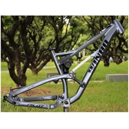 HIMALO Parti di ricambio HIMALO DH Telaio MTB Full Suspension Lega di Alluminio Telaio Freno A Disco 16.5'' 26er / 27.5er Telaio Mountain Bike Perno Passante 12 * 142mm (Color : Dark Gray 27.5 * 16.5'')