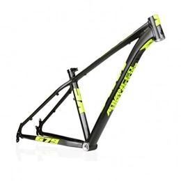 Mountain Bike Parti di ricambio Mountain Bike AM / XM679 Frame, 26 / 27.5 / 29 Pollici in Lega di Alluminio Leggera Struttura della Bici, Adatto for Montaggio Fai da Te Accessori (Nero / Verde) (Size : 27.5")