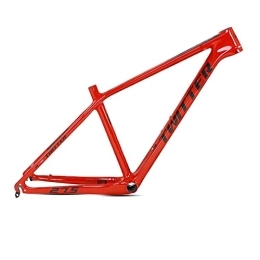 Telaio per Mountain Bike in Fibra di Carbonio, Passaggio Cavi Interno unibody Rosso Lucido da 27,5", Telaio a Scatto Fisso per Bici da Pista, Set di telai in Carbonio a velocità variabile