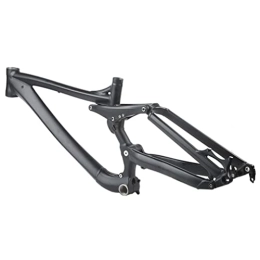 WAMBAS Cornici per Mountain Bike WAMBAS 26 / 27.5er Downhill MTB Telaio Sospensione Telaio Mountain Bike in Lega di Alluminio Perno Passante Telaio Freno a Disco 12 * 142mm DH / XC / AM (Dimensioni : Black L / Large)