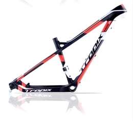 YUONG Parti di ricambio YUONG Carbonio Mountain Telai Leggera MTB Telaio Telaio per Bicicletta in Fibra di Carbonio 26er 27.5er 15inch 17inch TORAY T800 MTB Bicicletta, Rosso, 17