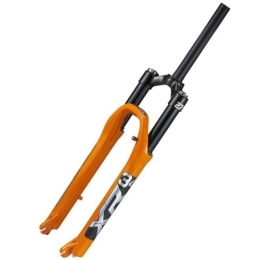 FukkeR Forcelle per mountain bike 26 27.5 29 Forcella Anteriore Bicicletta MTB 1-1 / 8'' Dritto Sospensione Forchetta Mountain Bike Pressione Aria Travel 120mm QR 9 * 100mm con Smorzamen (Color : Orange, Size : 29inch)