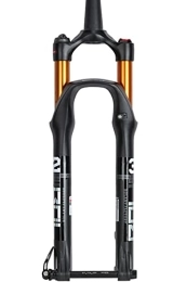 QHY Forcelle per mountain bike 26 27, 5 29 Pollici Forcella Ammortizzata MTB Forcella Anteriore per Mountain Bike Corsa 120mm 9mm QR 1-1 / 2″ Albero Passante 15 * 100mm (Color : Black Orange-RL, Size : 27.5inch)