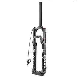 DHMKL Forcelle per mountain bike 26 / 27, 5 / 29 Pollici Forcella da Mountain Bike, Forcella Pneumatica / Tubo Dritto 28, 6 * 30 * 248Mm / Albero Canna 9 Mm / Apertura 100 Mm / Corsa 120 Mm / Tubo Interno Nero 32 Mm / Albero Canna