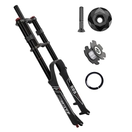 RUJIXU Parti di ricambio 26 27.5 29 pollici Mountain Bike Forcella Rebound Regolare MTB Air Forcella 135mm Corsa Ultraleggera Ammortizzatori a Gas Triple Tree Freno a Disco Fit Bici da Strada / Montagna XC / AM / FR Ciclismo